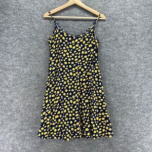 MSBasic Dress Women S Small Blue Geometric Shift Short Sleeveless Rayon Casual